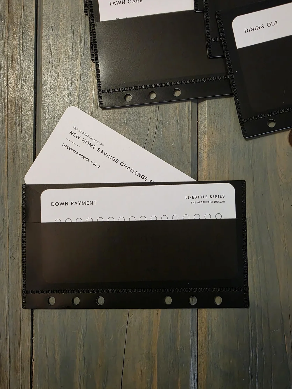 A6 The Aesthetic Dollar New Home Savings Challenge Set - 12 Envelopes